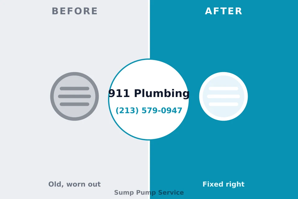 Before and after: plumbing company Kent City, MI